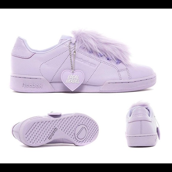 Fuzzy Reebok Sneakers by Local Heroes - Picture 1 of 7